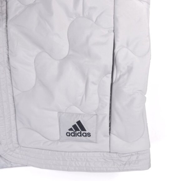 NWT Adidas Nuganic Light Insulation Jacket Vest Gray Black Oversized SMALL - Picture 16 of 16